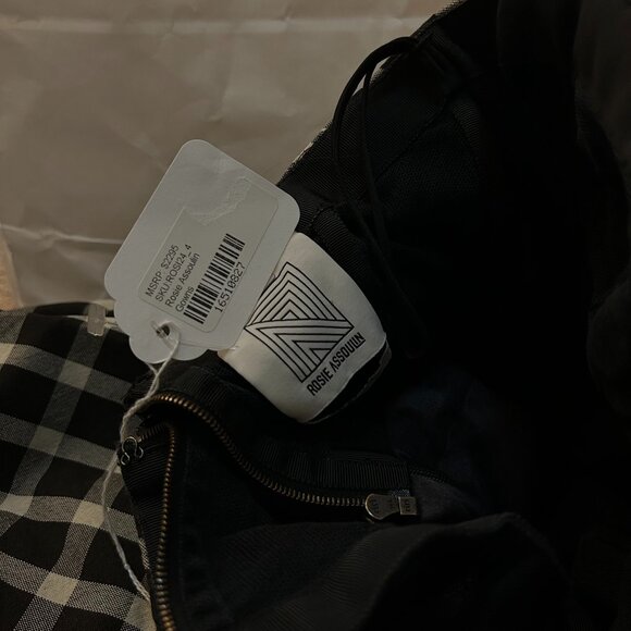 Rosie Assoulin Tubey Dress Plaid Gown in Dark Brown Size 4 - Picture 9 of 14